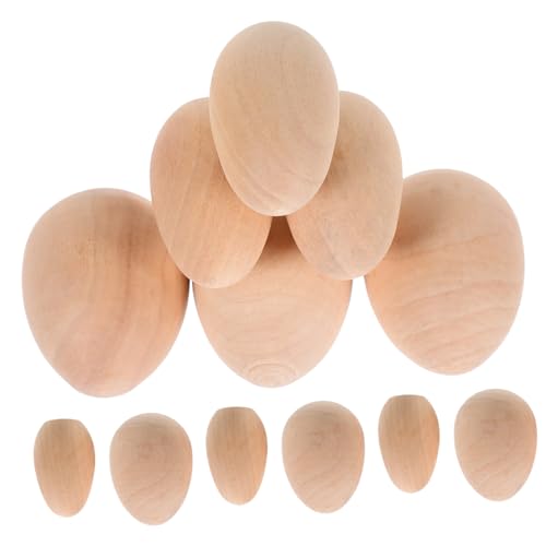 KONTONTY 20pcs Easter Eggs Art Supplies Egg Decorations Egg Decors Simulation Egg Easter Egg Decor Fake Chicken Eggs Creative Egg Fake Egg Party Eggs Decors Decorative Props Craft Eggs Wood
