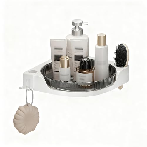 FDYBTZA Rotating Corner Shelf - Adhesive Shower Caddy