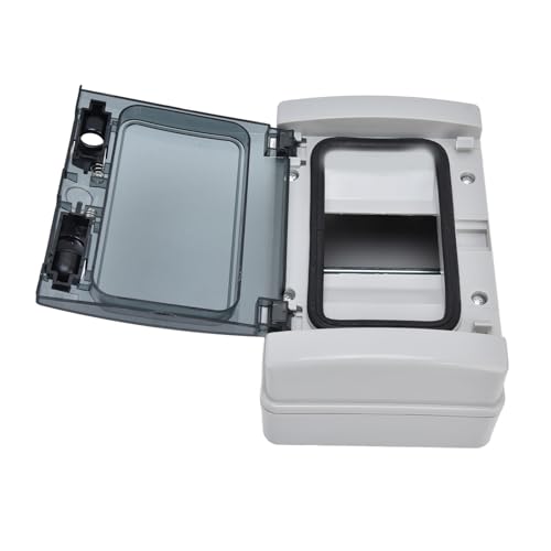 Boîtier de protection rail DIN 4 voies étanche IP66 avec couvercle transparent robuste