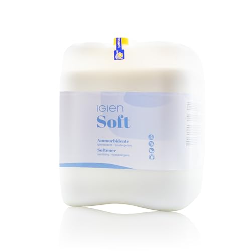 HOME PRO Rampi Igiensoft Ammorbidente Professionale Igienizzante Ipoallergenico, Profumato, Alta Concentrazione, Origine Vegetale, Formula per Casa Lavanderia, 5 KG