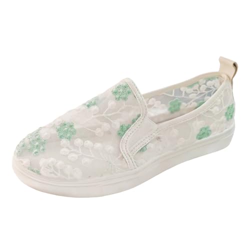 Chaussures de randonnée femme en maille respirante grande taille motif floral