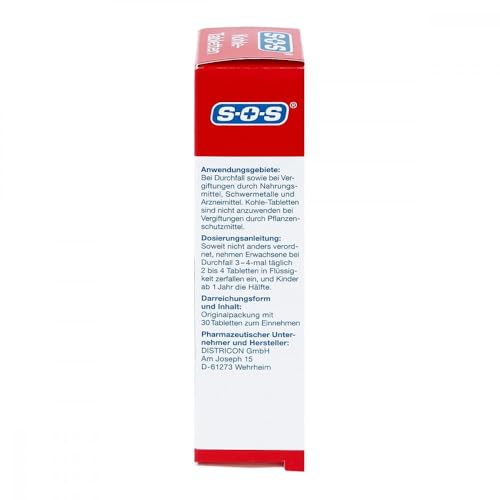 DISTRICON Sos Kohle Tabletten, 1er Pack(1 x 156 g)