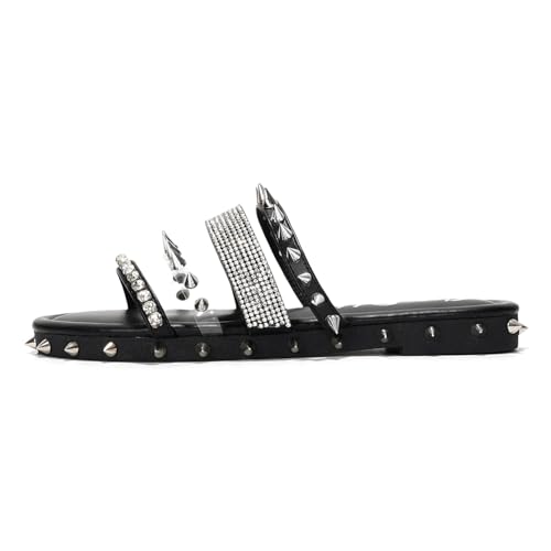 Cape Robbin Xtreme Sandals Slides For Women, Studded Womens Mules Slip On Shoes3