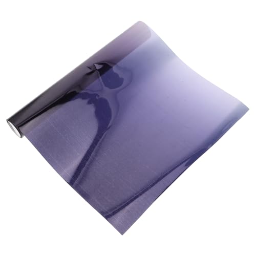 ibasenice Lámina Parasol para Parabrisas de Camión 20X250 CM Película Protectora Adhesiva de Tintado Degradado Negro Protección Solar UV para Ventana Frontal de Vehículo