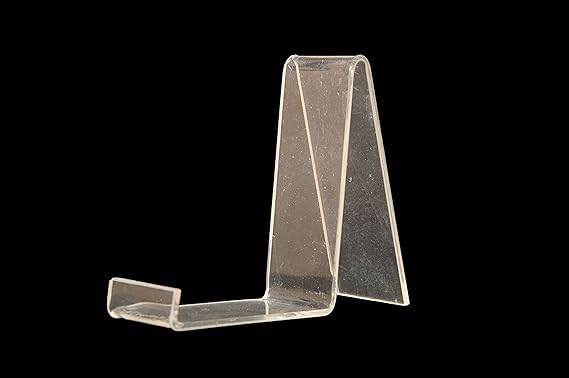 AJ Lite Acrylic Shoe Display Stand for Shop Crystal Clear(12) & Smoky Black(12)-24Pcs ,Footwear Display Stand 1