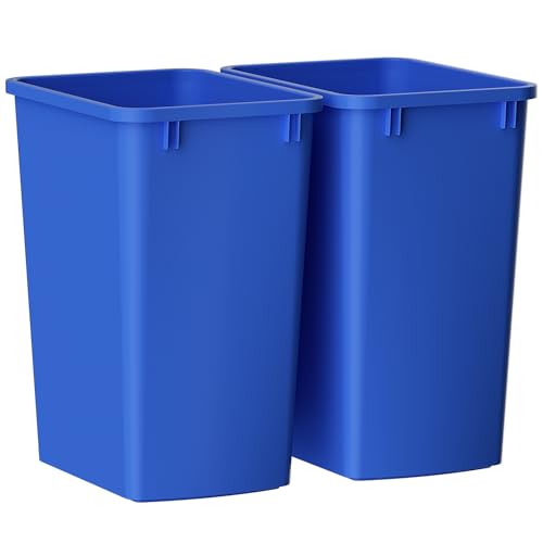 Image of 35 Quart Plastic Trash Can, 9-Gallons Kitchen Trash Can(2-Pack)