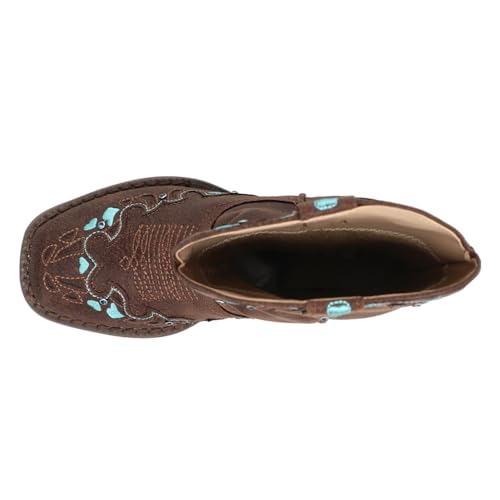 Roper Hearts Square Toe Cowgirl Boot (Toddler/Little Kid)4