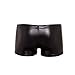 Panegy Men's Sexy Leather Underwear Boxer Briefs Black Fashion Board Shorts with Drawstring Large