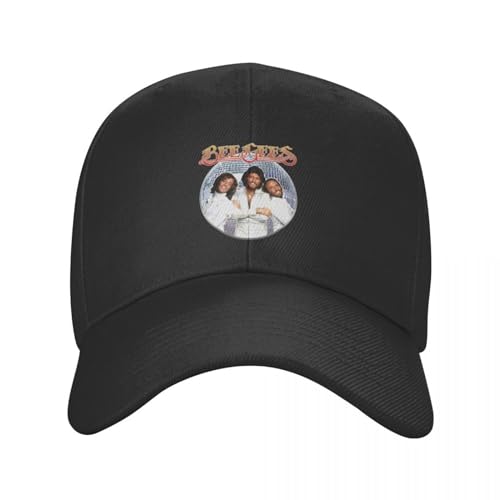 Photo de ENWIND Casquette de Baseball Conception de Bee Gees Band Musique Cadeau pour Hommes Femmes Casquette De Baseball Drôle Chapeau Femme Chapeau Hommes