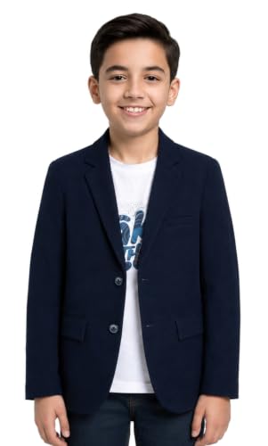 Image of CHARCHIT Boys Regular Fit Plain Blazer and T-Shirt