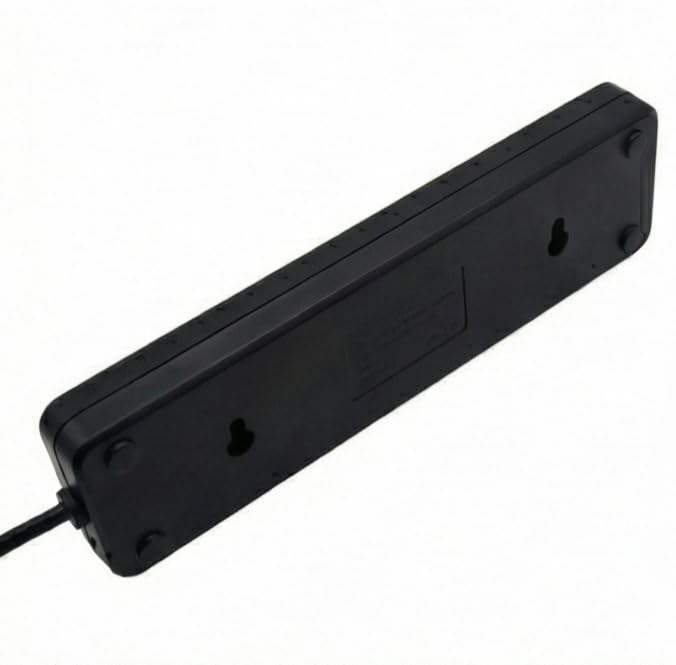 Image of Multi-Plug Extension Board with 10 Sockets, 2.5 Meter Cable, Master Switch, for TV, Laptop, Printer, Projector