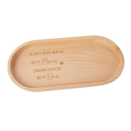 Beste Mama | Beste Oma | Holztablett mit Gravur Oma | Danke für Alles | Geburtstagsgeschenk | Beste Uroma | Geschenk zu Muttertag