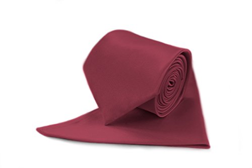 Gorgeous Collections - Corbata - para hombre rojo granate Talla única