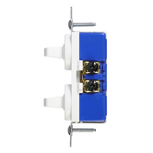 EATON 271W-BOX Arrow Hart 271W Duplex Grounding Toggle Switch, 120/277 Vac, 15 A, 1 Pole, White - Image 2