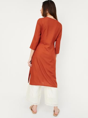 Image of Max Women's Rayon Regular Fit Kurta