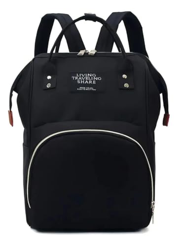 Mochila Maternidade Impermeável,Bolsa Bebê Multifuncional,Com Bolsos Térmicos e Alças Reforçadas, Qualidade Premium. (Preta)
