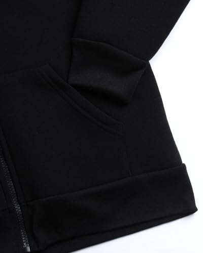 Quad Seven Boys Zip Up Hoodie - Cozy Sherpa-Lined Fleece Zip Up Hoodie - Casual Hooded Sweatshirt for Boys (Sizes: 8-18)4
