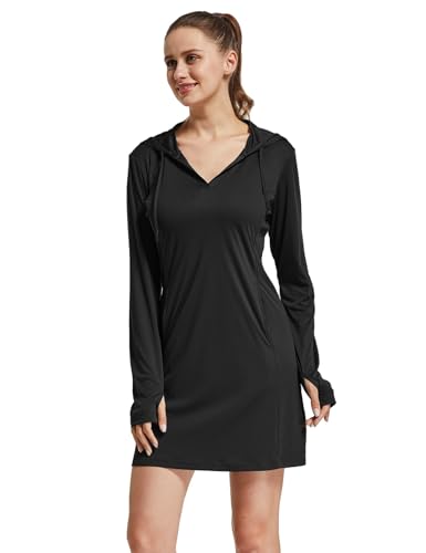FitsT4 Sports Womens Cover-Up Dress Beach UPF 50+ SPF Sun Protection Long Sleeve Shirts2