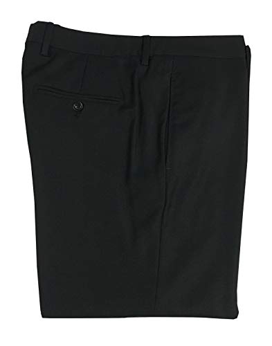 Fondo:cm 21 MAURO GRIFONI Pantalone Uomo Nero Regular Slim Fondo cm 21 100% Lana Made in Italy (40 - IT 54)