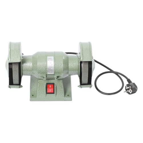 Pulidora de mesa de 220 V, 2800 rpm, motor de alambre de aluminio, máquina pulidora de banco, para afilar y afilar cuchillos, cinceles, herramientas de tallado a mano, 28 x 14 x 17 cm