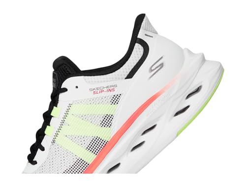 Skechers Max Cushioning Glide Step Aberdeen - Sneaker Da Uomo Senza Mani, Bianco/Multicolore., 43 Eu - 6