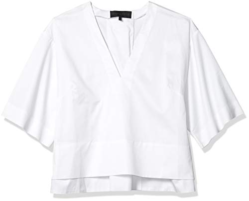 KENDALL + KYLIE Women's Laced Boxy Top, Bright White, S