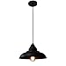 FINXIN Barn Pendant Lights, 1-Light Hanging Light for Kitchen Dining Table Black 12