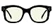 Eyekepper Blue Light Filter Glasses for Women Reading Design Readers Block Blue Rays Eyeglasses - Black +2.50