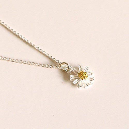My Tribe Daisy Sterling Silver Necklace 18'' Length