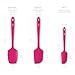 DI ORO Silicone Spoon Spatula - 600°F Heat-Resistant Large Silicone Spoonula Scraper - BPA Free Nonstick Cookware Safe Rubber Kitchen Utensil for Baking, Cooking, & Mixing - Dishwasher Safe (Magenta)