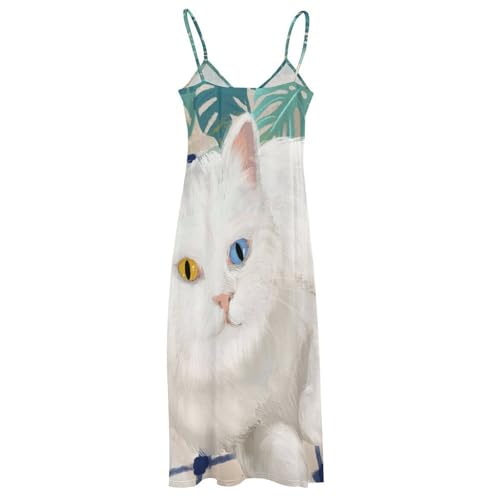 Robe longue blanche été sans manches idéale pour vos vacances et sorties plage - 4