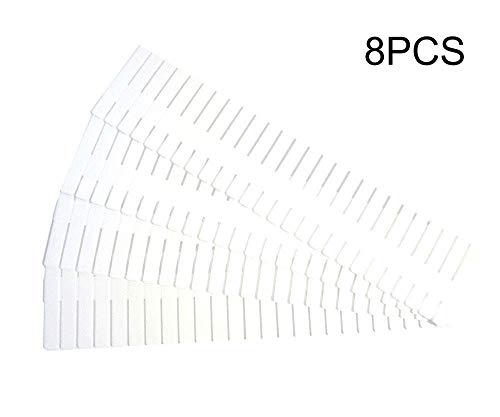Kingt 8 pcs Réglable Grille Tiroir Diviseurs DIY Plastique Placard Séparateur Rangement Organisateur Conteneur pour sous-Vêtements Chaussettes Ceinture Fournitures de Bureau (Blanc)