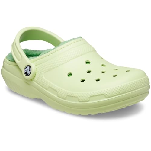 Image of Crocs Classic Lined Clog, Unisex Clog, Celery, 12-13 UK