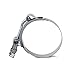 HKNNSDEED Worm Drive Hose Clamp，Stainless Steel Jubilee Clip Type Strong Hose Clamp Stainless Steel Pipe Round Clamp Ship Car Tractor Industrial Pipe Clip(Color:57 65mm)