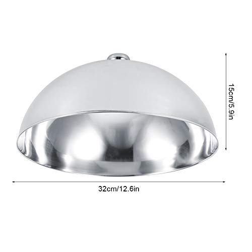Stainless Steel Food Dome Cover, Food Serving Cover Dome Plate Covers Dish Lid for Hotel Buffet Restaurant to Keep Warm(12.5inch)