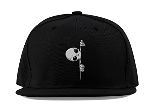 Casquette de baseball Alien contre le soleil : confort coton respirant et visière plate noire