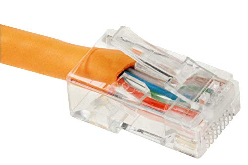 Cable de red Ethernet Cat 5E UTP 10ft Naranja miniatura 2