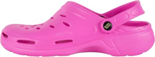 WORKTEAM Zueco Ultraligero de EVA Ergonómico y Anatómico, con Ventilación y Tira de Sujeción en Talón. Unisex Rosa Fucsia 38