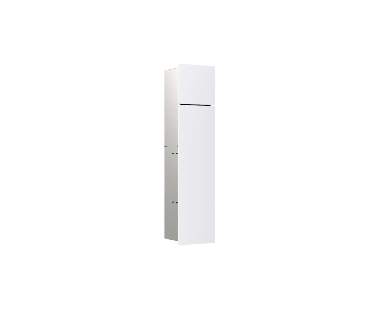 Emco Asis Pure Toilet Module with Glass Front Door Hinge Left Flush-Mounted 730 mm Alpine White Matt
