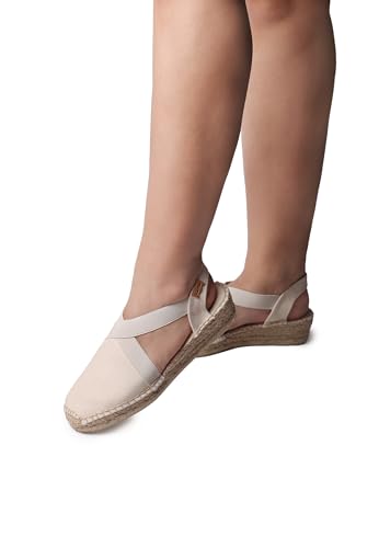 Image of Toni Pons - VERONA - Women's flat vegan espadrilles with elastics