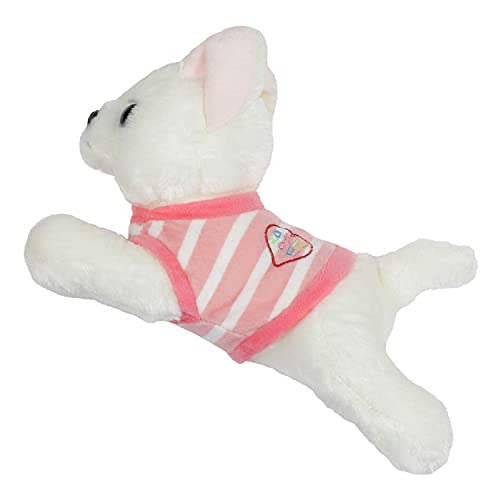 Image of A Little Swag Pink Jacket Stuffed Dog Soft Back Plush Animal Figure Toy for Car Hanging for Girls and Boys (25 cm)