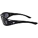 Birdz Eyewear Oriole Padded Motorcycle Glasses Black Frame with Smoked Anti-Fog Lenses and Full Foam Padding