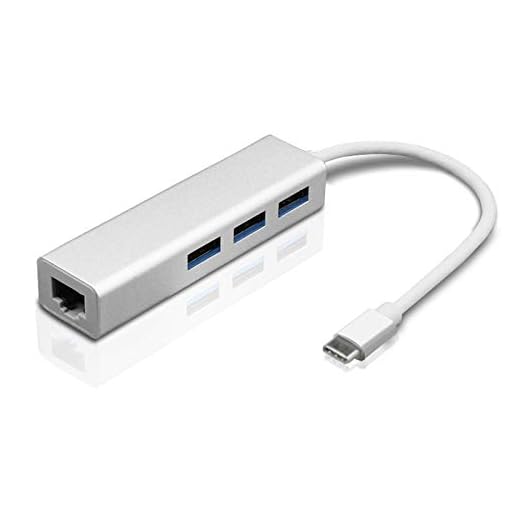 Adaptador USB C a Ethernet, Jsdoin Adaptador de Red, Tipo C Cable Adaptador 10/100Mbps Ethernet, Adaptador Thunderbolt 3 a RJ45 LAN Adaptador Compatible con MacBook Pro, RJ45 a USB C Adaptador