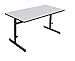 Correll 30"x60" (8) Adjustable Height Training & Computer Tables, Gray Granite High Pressure Laminate, Computer Work Station (CSA3060-15)(8-Pack)