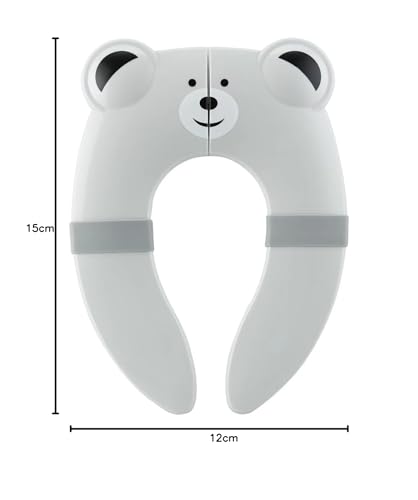 PandaEar Faltbarer Toilettensitz Kinder für Unterwegs, Reise Toilettensitz Kinder, Klappbarer Toilettensitz Faltbar Toilettensitzbezug WC Sitzbezüge mit Rutschfesten Silikonkissen, Jungen & Mädchen