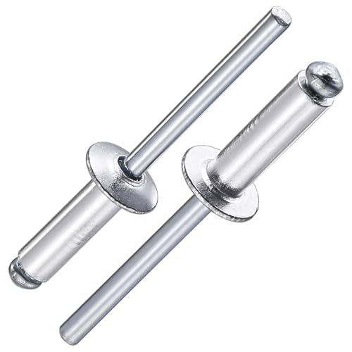 Image of Wensilon (150Pcs) 1 /4 inchx3 /8 inch Aluminum blind pro Rivets,Aluminum Grip and Steel Mandrel