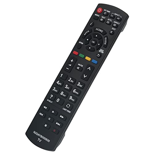 N2QAYB000830 Replacement Remote Control Fit for Panasonic LCD TV TX-42AS520E TX-50AS520E TX-32AS600E TX-39AS600E TX-42AS600E TX-50AS600E TX-32ASX603 TX-42ASX603 TX-50ASX603 TX-32AS600Y - Image 2
