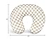 DILIMI Nursing Pillow Cover, Stretchy Removable Case for Breastfeeding Pillows, Ultra Soft Comfortable Slipcover for Baby Girl and Boy, Light Brown Checkerboard