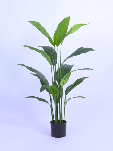 Image of ARICK DECOR 4.5 Artificial Bird of Paradise Plant with Pot, 4.5ft Large Faux Strelitzia Reginae Tree for Home Decor, Office, Living Room & Balcony