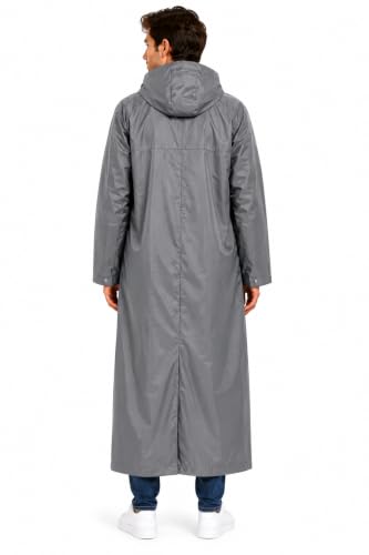 Image of Romano nx Men's 100% Waterproof Raincoat, Hooded, Reversible Double Layer, 3 Years Warranty